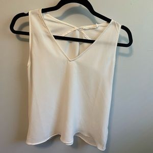 Lush White tank top size small
